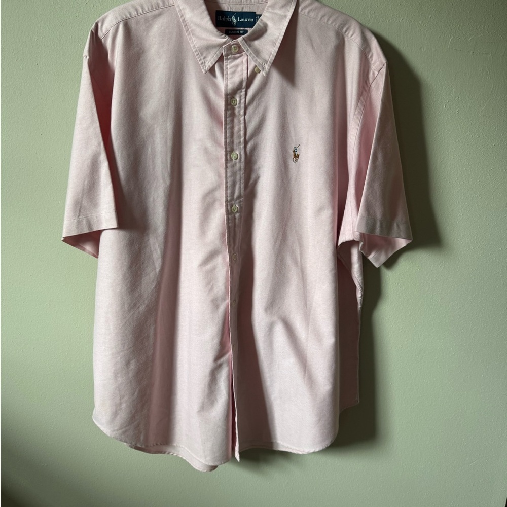 Ralph Lauren Men’s Pink Casual Button Down Shirt